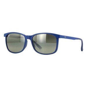 New MAUI JIM Hulili Blue Polarised Square 672 03 Sunglasses Women